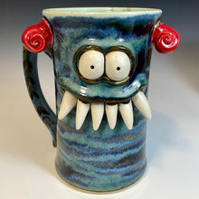 Load image into Gallery viewer, FaceMug Tall - Righty - Blue Glaze