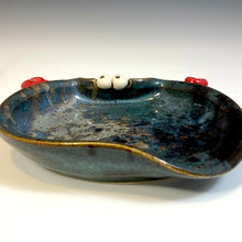 Load image into Gallery viewer, Ooglie Eye SpoonRest - Blue Glaze - RHorns