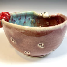Load image into Gallery viewer, Ooglie Eye Bowl Sm - Raspberry Glaze - Tongue