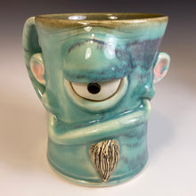 Load image into Gallery viewer, FaceMug Med - Celadon Glaze - Mono