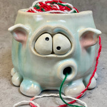 Load image into Gallery viewer, Timmit Yarn Yeti - Pearl/Celadon Glaze - Ears