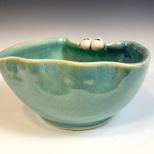 Load image into Gallery viewer, Ooglie Eye Bowl Sm - Seafoam Glaze - Fangly