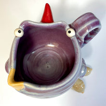 Load image into Gallery viewer, Ab Chicken Mug w/ Feet! - Pansy Glaze - Righty