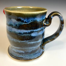 Load image into Gallery viewer, FaceMug Med - Blue Glaze - Squinty