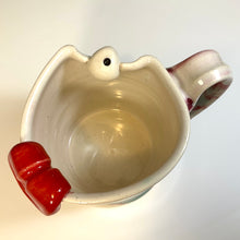 Load image into Gallery viewer, OE Mug Square - Pinkiedoo Glaze - Mono - Righty