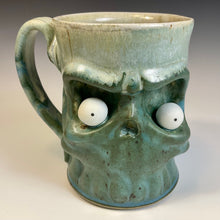 Load image into Gallery viewer, Skull Mug - Ivy Glaze MarbleEyes