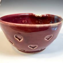 Load image into Gallery viewer, Ooglie Eye Bowl Sm - Raspberry Glaze - Ears