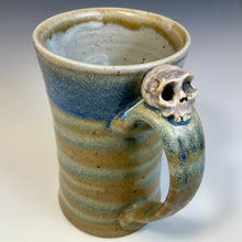 Load image into Gallery viewer, Skull Ornament Mug - Eggshell WoodFire
