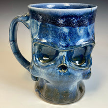 Load image into Gallery viewer, Skull Mug Tall - Denim Glaze LowBrow