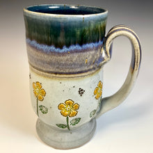 Load image into Gallery viewer, Cat's Flower Child Mug - Tall Bistro - Orange Hibiscus