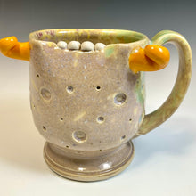 Load image into Gallery viewer, OE Mug - BabyApe Glaze - Lefty - OHorns