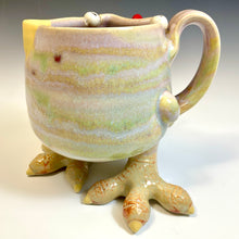 Load image into Gallery viewer, Ab Chicken Mug with Feet - BabyApe Glaze - Righty