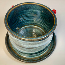 Load image into Gallery viewer, Wee’ Monster Planter - Blue Glaze X