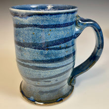 Load image into Gallery viewer, Skull Mug Tall - Blue Glaze Light