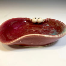 Load image into Gallery viewer, Ooglie Eye SpoonRest - Raspberry Glaze

