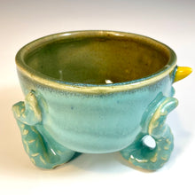 Load image into Gallery viewer, Tri-Squiddy Sake Cup - Seafoam Glaze
