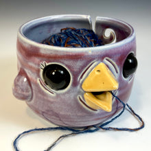 Load image into Gallery viewer, Bird Bowl - Yarn Bowl - Pansy Glaze
