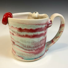 Load image into Gallery viewer, OE Mug Square - Pinkiedoo Glaze - Mono - Righty
