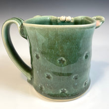 Load image into Gallery viewer, OE Mug Square - Celadon/Oscar Glaze - Ears - Lefty
