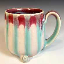 Load image into Gallery viewer, Timmit Mug - Righty - CandyStripeGlaze - McSquinty
