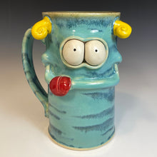 Load image into Gallery viewer, FaceMug Tall - Righty - Seafoam Glaze

