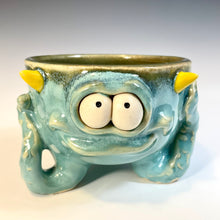Load image into Gallery viewer, Tri-Squiddy Sake Cup - Seafoam Glaze
