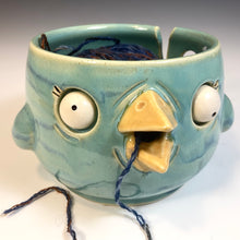 Load image into Gallery viewer, Bird Bowl - Yarn Bowl - Seafoam Glaze
