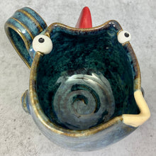 Load image into Gallery viewer, Ab Chicken Mug - Blue Glaze - Lefty
