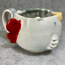 Load image into Gallery viewer, Ab Chicken Mug - White Glaze - Righty

