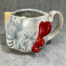 Load image into Gallery viewer, Ab Chicken Mug - White Glaze - Lefty
