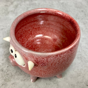 Bitty Squiddy Cup - CopperRed Glaze