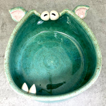 Load image into Gallery viewer, Nibblet Flat Bowl LG -Celadon Glaze Fangly
