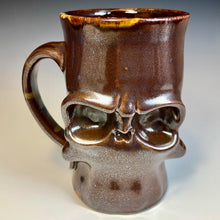 Load image into Gallery viewer, Skull Mug Tall - Scarlet Glaze Stoic
