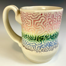 Load image into Gallery viewer, Cat's Coral Texture Mug - Rainbow
