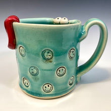 Load image into Gallery viewer, Ooglie Eye Mug Square - Celadon Glaze - Righty
