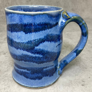 Skull Mug - Denim Bright Blue Glaze