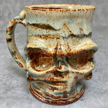 Load image into Gallery viewer, Skull Mug - CreamRust Glaze
