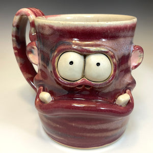 FaceMug Med - Righty - Raspberry Glaze - Teef