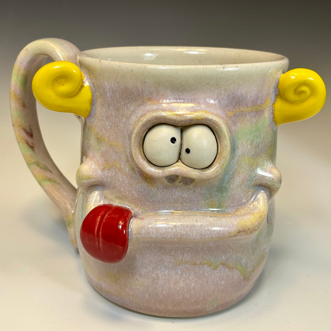 FaceMug Med - Righty - BabyApe Glaze - Tongue