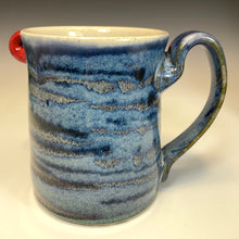 Load image into Gallery viewer, FaceMug Med - Righty - Blue Glaze - Adorbs
