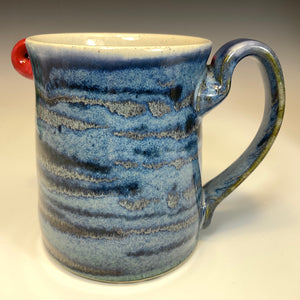 FaceMug Med - Righty - Blue Glaze - Adorbs