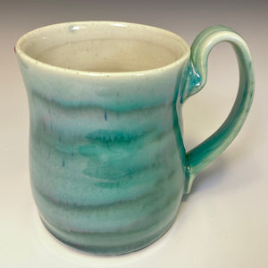 FaceMug Med - Righty - Celadon Glaze - Fangly