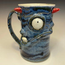 Load image into Gallery viewer, FaceMug Tall - Righty - Blue Glaze - Monoclopse

