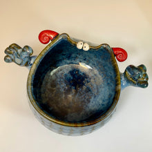 Load image into Gallery viewer, Handy Ooglie Eye Bowl - Blue Glaze - Confuzzled
