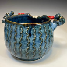 Load image into Gallery viewer, Handy Ooglie Eye Bowl - Blue Glaze - Confuzzled
