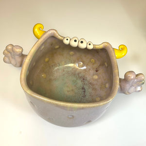 Handy Ooglie Eye Bowl - BabyApe Glaze - Multiclopse