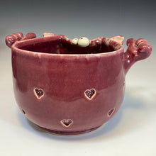 Load image into Gallery viewer, Handy Ooglie Eye Bowl - Raspberry Glaze - Mr. Positive
