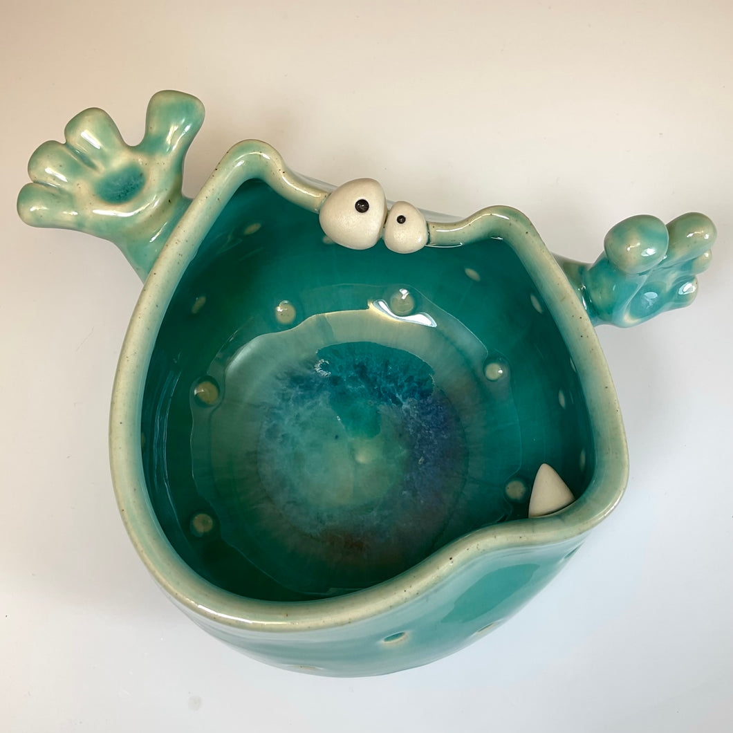 Handy Ooglie Eye Bowl - Celadon Glaze - Hey!