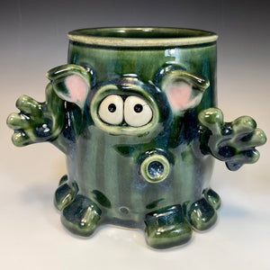 Monster Bucket Jr. - Oscar/Blue Glaze - See ya later.