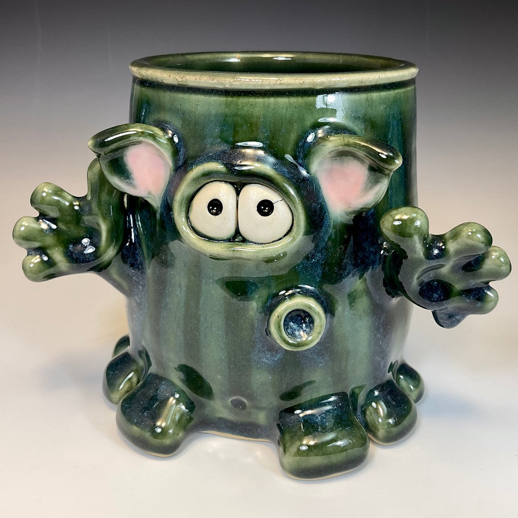 Monster Bucket Jr. - Oscar/Blue Glaze - See ya later.